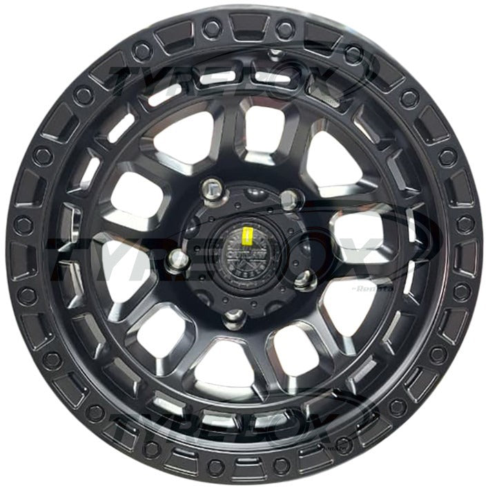 5/150/17"/17X9.0/ET-12 GIBB MATT BLACK (PRICE FOR SET OF 5)