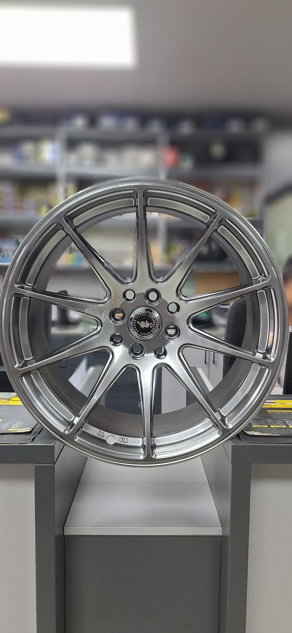 GUNMETAL 4/100/114/17"/17X8.25/ET-28 (PRICE PER SET)